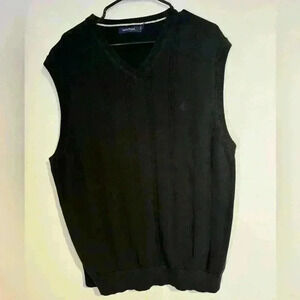 Men’s Polo sweater vest - size Xl EUC color: black